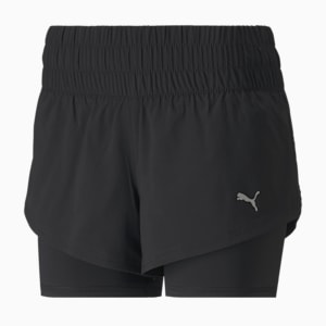 Short d’entraînement pour femme 2 en 1 Last Lap, Puma Black, extralarge
